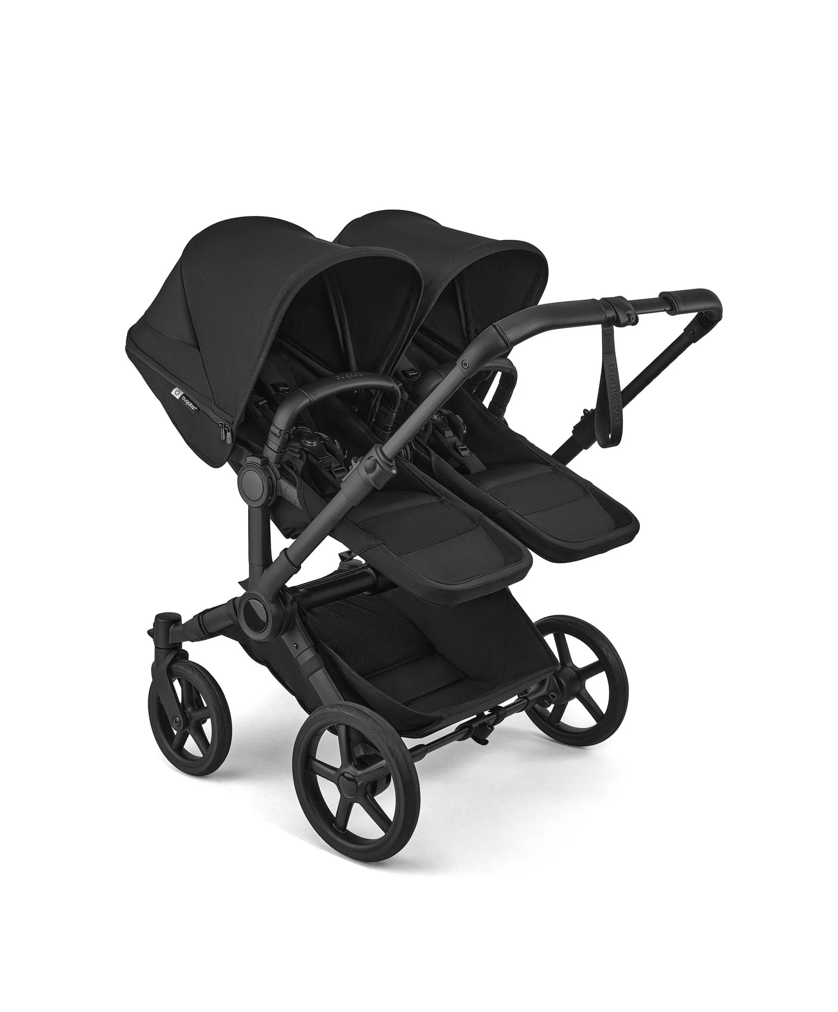 Bugaboo Donkey 6 in double mode with two seats — Heritage Black