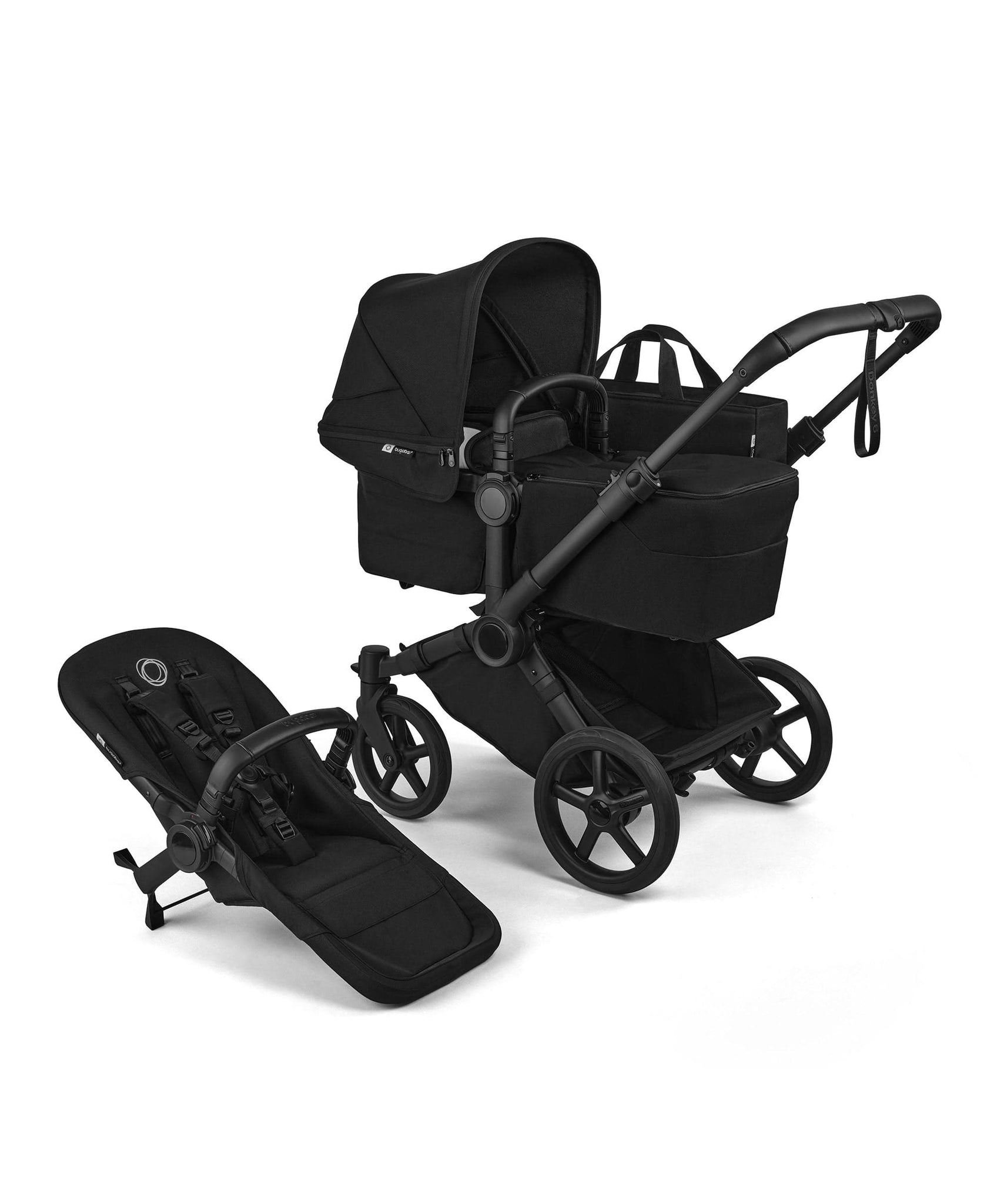 Bugaboo Donkey 6 single pushchair with bassinet in Heritage Black