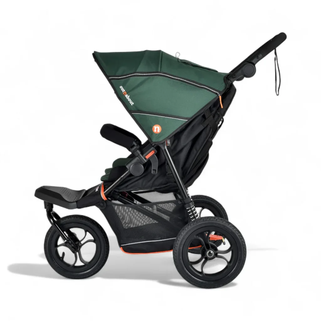 Out n About Nipper V6 all-terrain three-wheel pushchair with adjustable handlebar